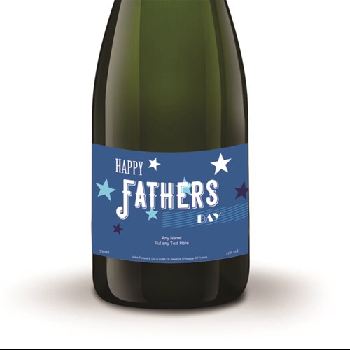 Buy And Send Personalised Champagne - Jules Feraud, Brut- Fathers Day Label Gift Online